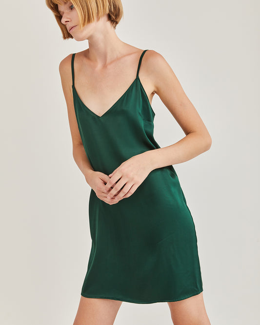 Spicy green slip dress